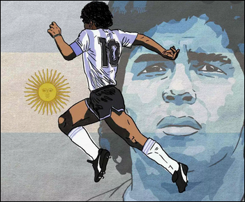 அஞ்சலி: உதைபந்தாட்ட வீரர் மரடோனா மறைவு! 