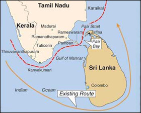 வங்காள விரிகுடாவுக்கும் அரபிக் கடலுக்கும் இடைப்பட்ட கடல் தரையானது, 1000 மீ. ஆழத்திலிருந்து செங்குத்தாக உயர்கிறது. 