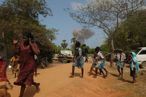 Tamils in Sri Lankan torture chambers,their hands are tied and left naked