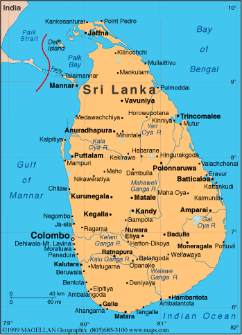 Sri Lanka Map